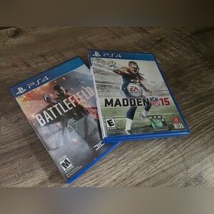 PS4 Battlefield and Madden 15 Video Games